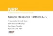 Natural Resource Partners L.P. A Successful Growth Story UBS Investor Meetings Las Vegas, Nevada September 18, 2007
