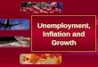 Unemployment, Inflation and Growth. Money and Prices The quantity theory of money The equation of exchange: MV = PY –M money supply –V velocity of circulation