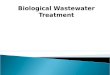 Biological Wastewater Treatment.  Wastewater treatment Importance  Type of Pollutants  Methods of Treatment  Biological process as Wastewater Treatment