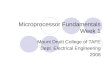 Microprocessor Fundamentals Week 1 Mount Druitt College of TAFE Dept. Electrical Engineering 2008