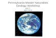 Pennsylvania Master Naturalists Geology Workshop part 1 April 2012