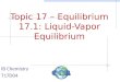 Topic 17 – Equilibrium 17.1: Liquid-Vapor Equilibrium IB Chemistry T17D04