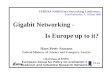 TERENA-NORDUnet Networking Conference, Lund University, 7 - 10 June 1999 Gigabit Networking - Is Europe up to it? Hans-Peter Axmann Federal Ministry of