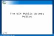 Http://publicaccess.nih.gov/ 111 The NIH Public Access Policy