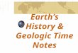 Earth ’ s History & Geologic Time Notes. How Changes Occur on the Earth Plate Tectonics: theory of how Earth’s tectonic _______ move and ________ in _______