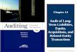 Chapter 14 Audit of Long- Term Liabilities, Equity, Acquisitions, and Related-Entity Transactions Copyright © 2010 South-Western/Cengage Learning