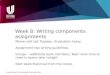 >>DEPARTMENT OF MANAGEMENT AND MARKETING Week 8: Writing components assignments Marae visit last Tuesday, Graduation today. Assignment two writing guidelines