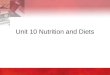 Unit 10 Nutrition and Diets. Copyright © 2004 by Thomson Delmar Learning. ALL RIGHTS RESERVED.2 10:1 Fundamentals of Nutrition  Most people know there