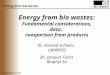 Educompost, ks & jf Energy from bio wastes Energy from bio wastes: Fundamental considerations, data, comparison from products Dr. Konrad Schleiss, UMWEKO