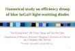 1 Numerical study on efficiency droop of blue InGaN light-emitting diodes Yen-Kuang Kuo*, Jih-Yuan Chang, and Jen-De Chen Department of Physics, National
