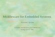 Middleware for Embedded Systems Presenter: Qi Han ICS243F–Distributed System Middleware Spring Quarter, 2001