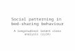 Social patterning in bed-sharing behaviour A longitudinal latent class analysis (LLCA)