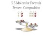 5.5 Molecular Formula Percent Composition. Review of Empirical Formula