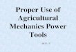 Proper Use of Agricultural Mechanics Power Tools 6831.15