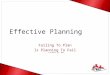 Effective Planning Failing To Plan Is Planning To Fail © Hillyard, Inc. 2005