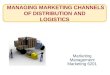 Marketing Management Marketing 6201 MANAGING MARKETING CHANNELS OF DISTRIBUTION AND LOGISTICS