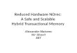 Reduced Hardware NOrec: A Safe and Scalable Hybrid Transactional Memory Alexander Matveev Nir Shavit MIT