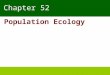 Chapter 52 Population Ecology. Earth’s Fluctuating Populations To understand human population growth – we must consider the general principles of population