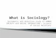 Systematic and objective study of HUMAN SOCIETY and SOCIAL INTERACTION – Science of Social Relations