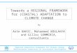 Regional Adaptation Framework for Climate Change Mediterranean Commission on Sustainable Development Towards a REGIONAL FRAMEWORK for (COASTAL) ADAPTATION