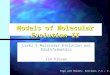 Models of Molecular Evolution II Level 3 Molecular Evolution and Bioinformatics Jim Provan Page and Holmes: Sections 7.3 – 7.4