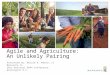Agile and Agriculture: An Unlikely Pairing Presented By: Malcom B. Mathis II Monsanto Co 2015 National BDPA Conference Washington D.C