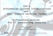 ESA Information Systems Department Directorate of Operations ESA’s Information Systems Infrastructure and User Support Services Tender - Information Session