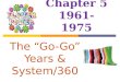 Chapter 5 1961-1975 The “Go-Go” Years & System/360
