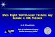 When Right Ventricular Failure may become a VAD Failure Dept. of Cardiothoracic Surgery Medical University of Vienna G. M. Wieselthaler