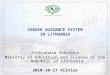 1 CAREER GUIDANCE SYSTEM IN LITHUANIA Aleksandra Sokolova Ministry of Education and Science of the Republic of Lithuania 2010-10-27 Vilnius