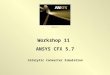 CFX 5.7 Catalytic Converter Simulation Workshop 11 ANSYS CFX 5.7