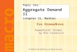 Eva Hromadkova PowerPoint ® Slides by Ron Cronovich CHAPTER ELEVEN Aggregate Demand II macro © 2002 Worth Publishers, all rights reserved Topic 12a: Aggregate