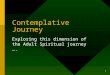 1 Contemplative Journey Exploring this dimension of the Adult Spiritual journey …