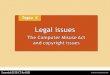Legal issues. Computer Misuse Act 1990 Deals with misuse of ICT systems