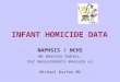 INFANT HOMICIDE DATA NAPHSIS / NCHS We measure babies. Our measurements measure us Michael Durfee MD