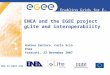 Enabling Grids for E-sciencE  ENEA and the EGEE project gLite and interoperability Andrea Santoro, Carlo Sciò Enea Frascati, 22 November
