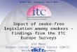 Impact of smoke-free legislation among smokers – Findings from the ITC Europe Surveys Ute Mons German Cancer Research Center (DKFZ) Heidelberg, Germany
