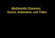 Multimedia Elements: Sound, Animation, and Video
