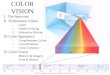 Anthony J Greene1 COLOR VISION I The Spectrum II Trichromatic Vision –Cones 1.Additive Mixing 2.Subtractive Mixing III Color Opponency –Complimentary Colors