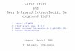First stars and Near Infrared Extragalactic Background Light Sapporo, March 1, 2005 T. Matsumoto (ISAS/JAXA) 1. Impact of WMAP 2. First stars (pop.III)