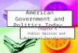 American Government and Politics Today Chapter 6 Public Opinion and Political Socialization