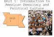 Unit 1: Introduction to American Democracy and Political Culture Unit 1