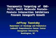 Therapeutic Targeting of EWS-FLI1: Small Molecule Protein-Protein Interaction Inhibitors Prevent Xenograft Growth Jeffrey Toretsky Department of Oncology