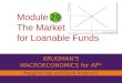 KRUGMAN'S MACROECONOMICS for AP* 29 Margaret Ray and David Anderson Module The Market for Loanable Funds