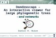 1 Dendroscope – An interactive viewer for large phylogenetic trees Daniel H. Huson Phylogenetics Programme, Newton Institute, September 2007 - and networks