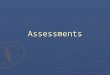 Assessments. Assessment in the Project Cycle DESIGN IMPLEMENTATION MONITORING EVALUATION ASSESSMENT