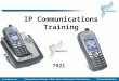 IP Communications Training 7921. Getting to Know Your Handset Directory Services Settings Line View Battery Indicator Signal Strength Soft Keys Send Button