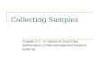 Collecting Samples Chapter 2.3 – In Search of Good Data Mathematics of Data Management (Nelson) MDM 4U