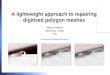 A lightweight approach to repairing digitized polygon meshes Marco Attene IMATI-GE / CNR 2010 Presented by Naitsat Alexander