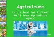Agriculture Let it Snow! We’ll learn Agriculture anyway. Debra Troxell, NBCT